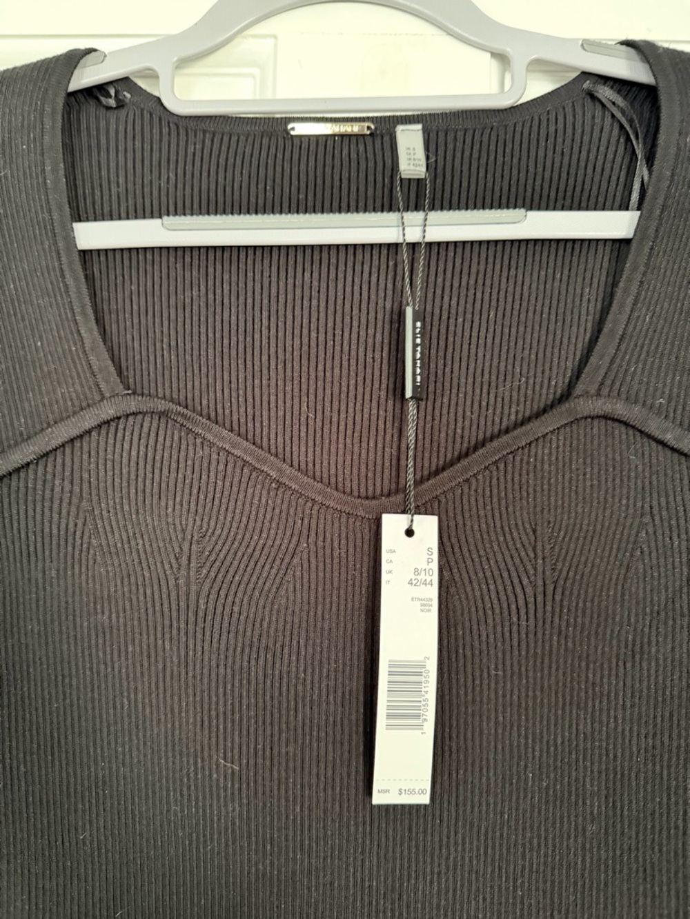 NWT Elie Tahari Contour Neck Rib Sweater - Picture 4 of 6
